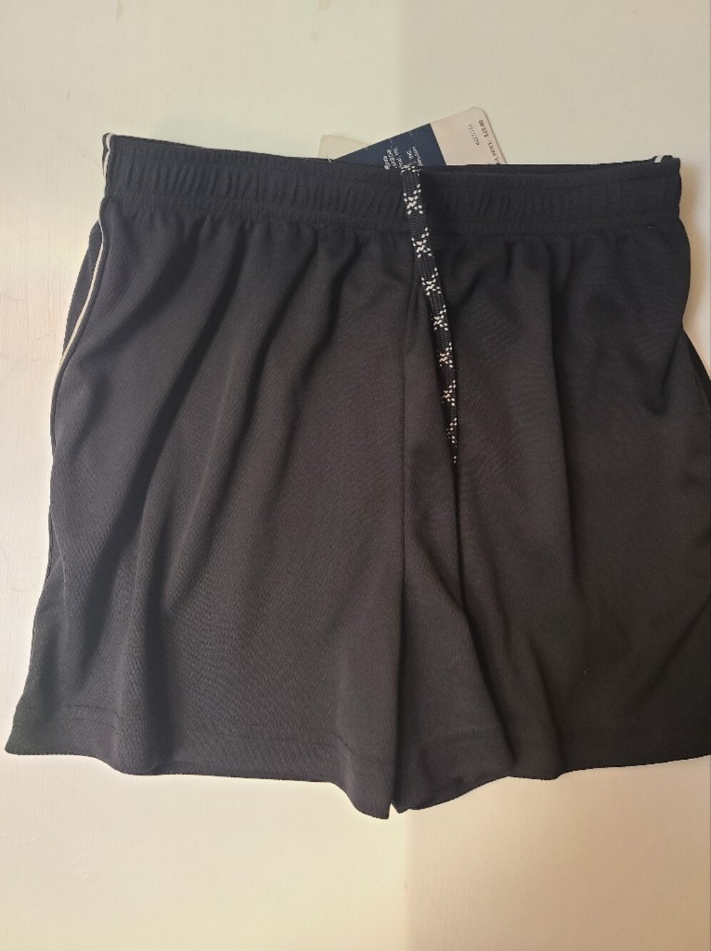 Jockey Black Athletic Drawstring Shorts with Contrast Trim